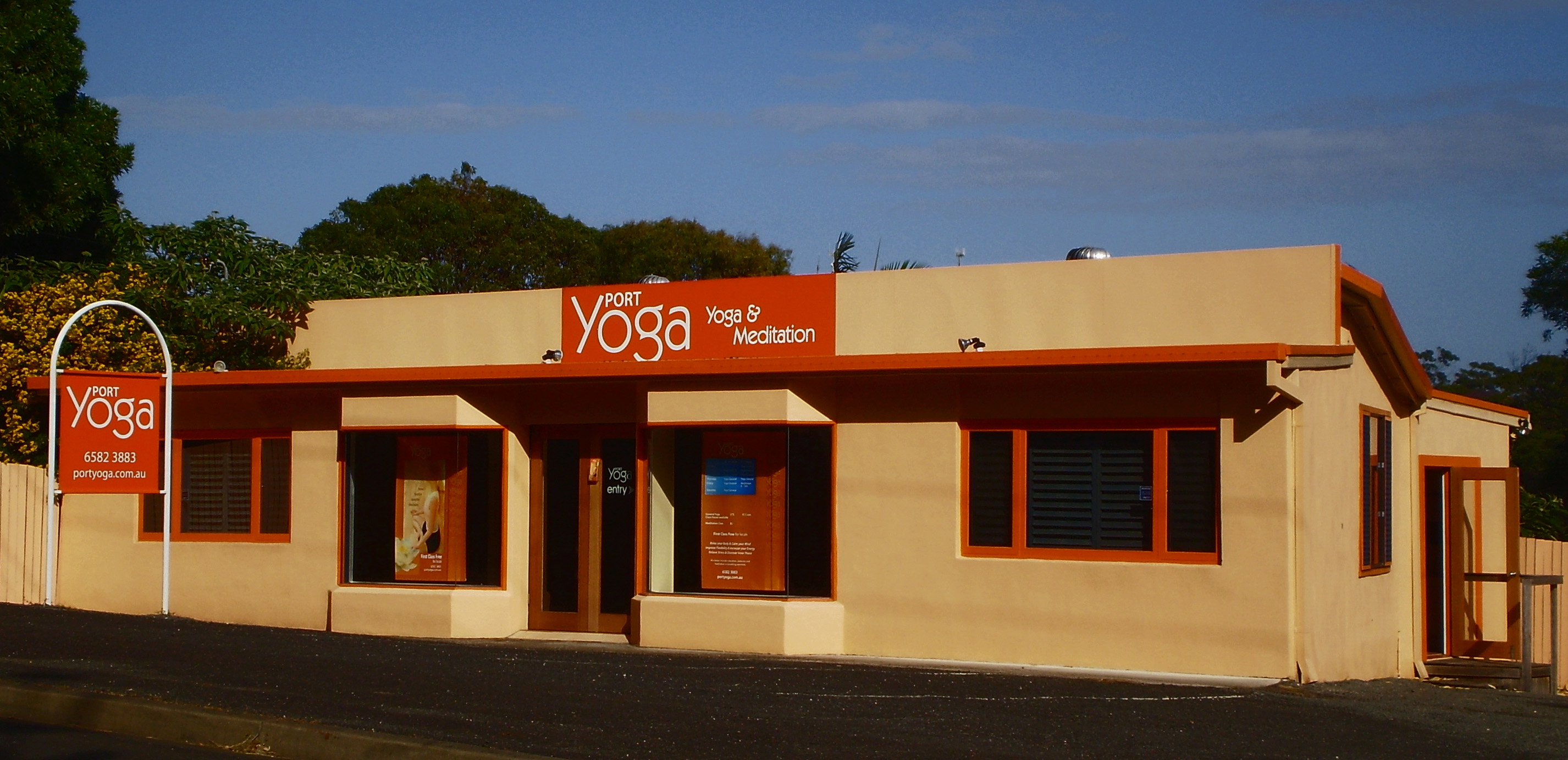 Outside Port Macquarie Yoga Center